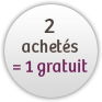 2 achets = 1 gratuit