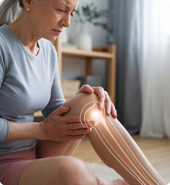 la douleur articulaire du genou est handicapante pour la vie du quotidien