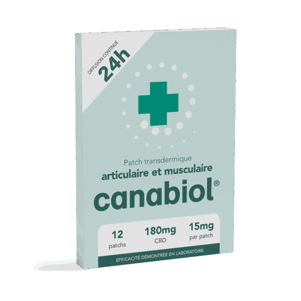 patch cannabiol au CBD pour application locale de 24heures sur les zones sensibles et enflammées